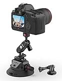 ULANZI SC-02 4.5' Kamera Auto Saugnapf Halterung für GoPro, Vakuum Saugnapfhalter mit Pumpe und Schnellverschluss NOTA Magic Arm, Kamera Autohalterung für DJI OSMO, GoPro Hero, Nikon, Sony, DSLR